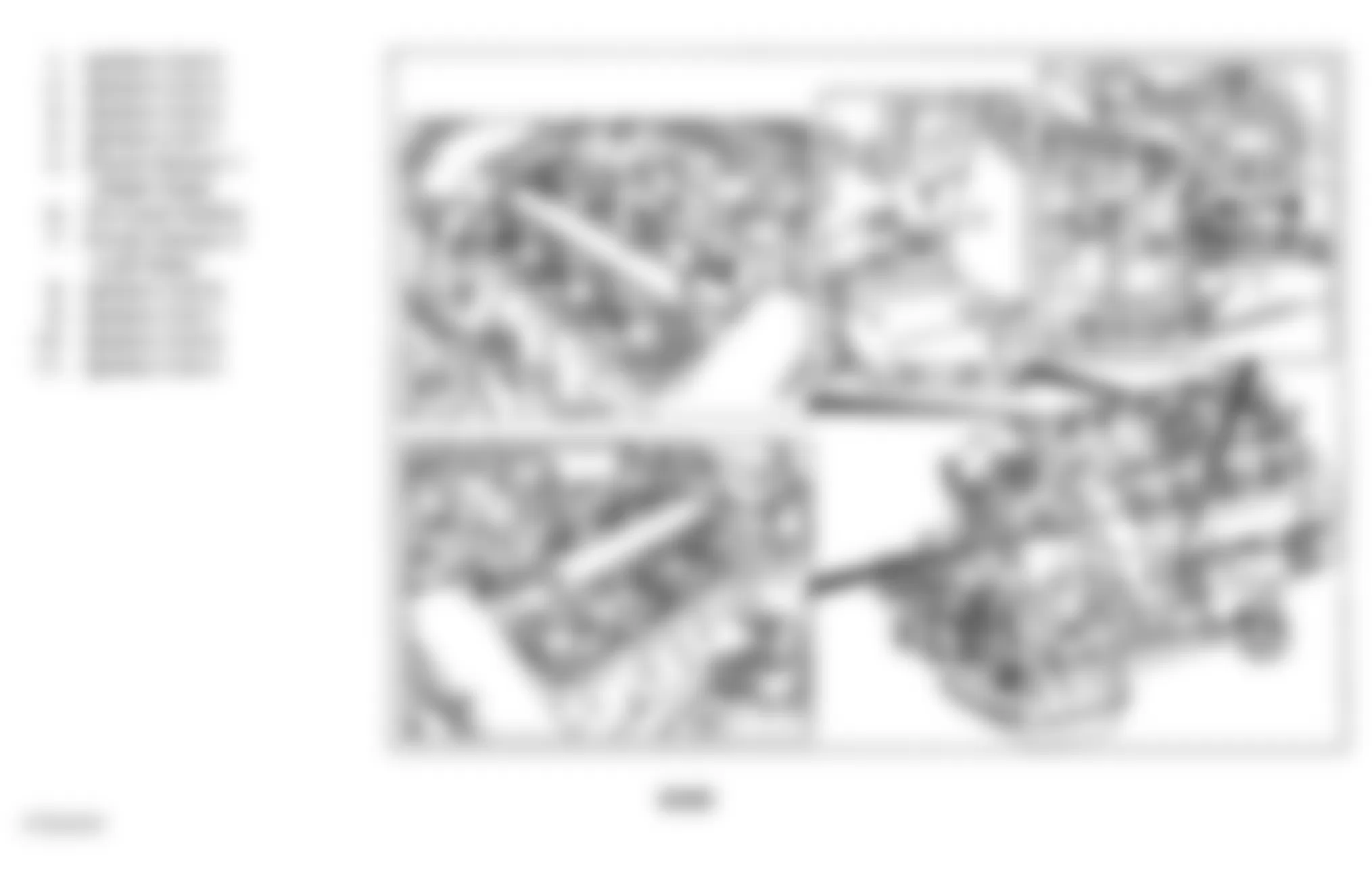 Mercedes-Benz E300 1996 - Component Locations - Engine View (E420)