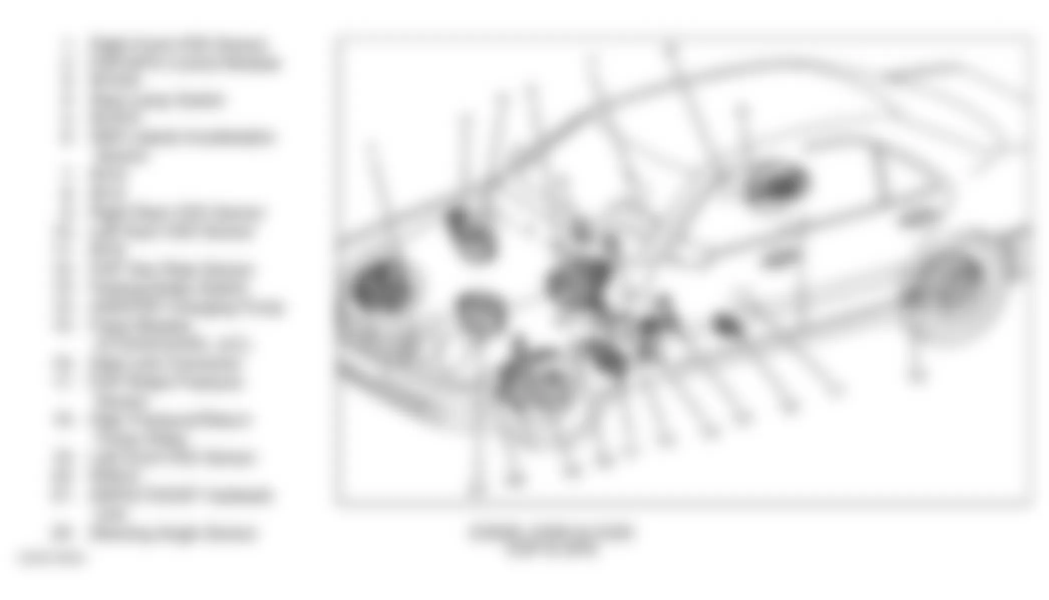 Mercedes-Benz E320 1996 - Component Locations -  E300D, E320 & E420 ESP & SPS