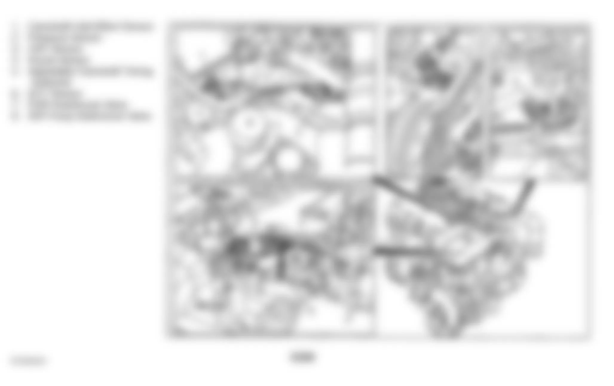 Mercedes-Benz C230 1997 - Component Locations -  Engine (C230)