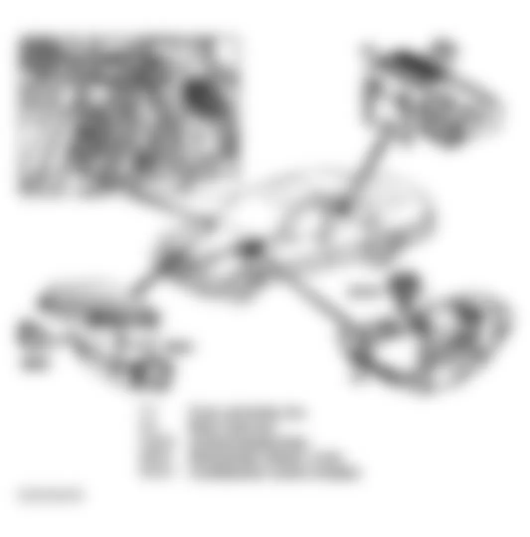 Mercedes-Benz E320 1997 - Component Locations -  Component Locations (4 Of 47)