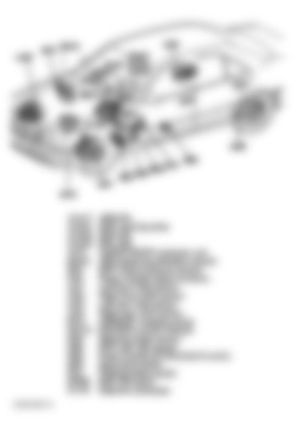 Mercedes-Benz E320 1997 - Component Locations -  Component Locations (7 Of 47)