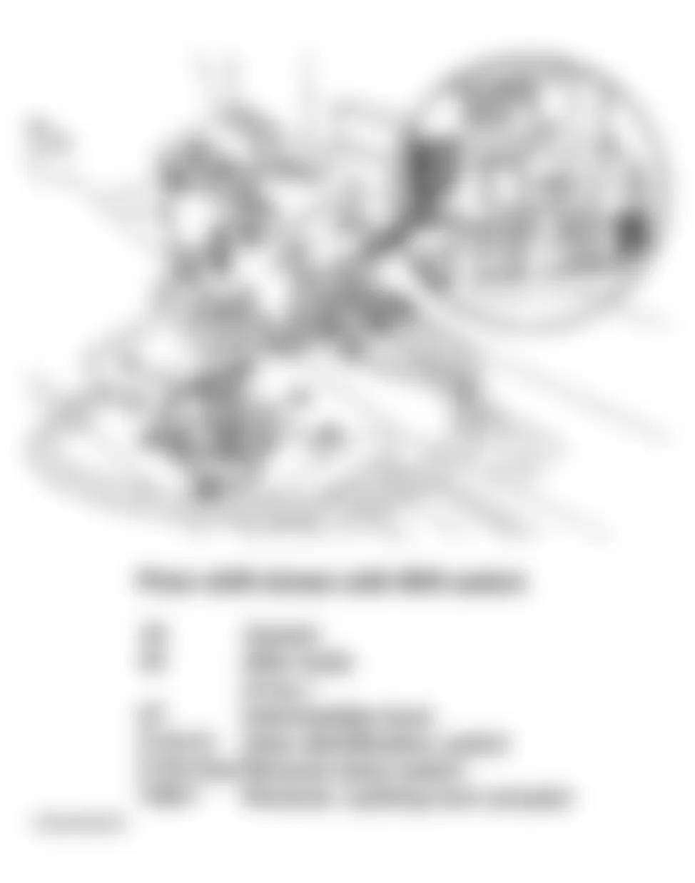 Mercedes-Benz E420 1997 - Component Locations -  Component Locations (44 Of 47)