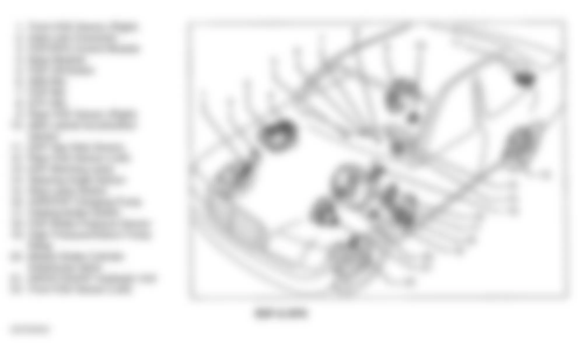 Mercedes-Benz S600 1997 - Component Locations -  Vehicle Overview (ESP & SPS)
