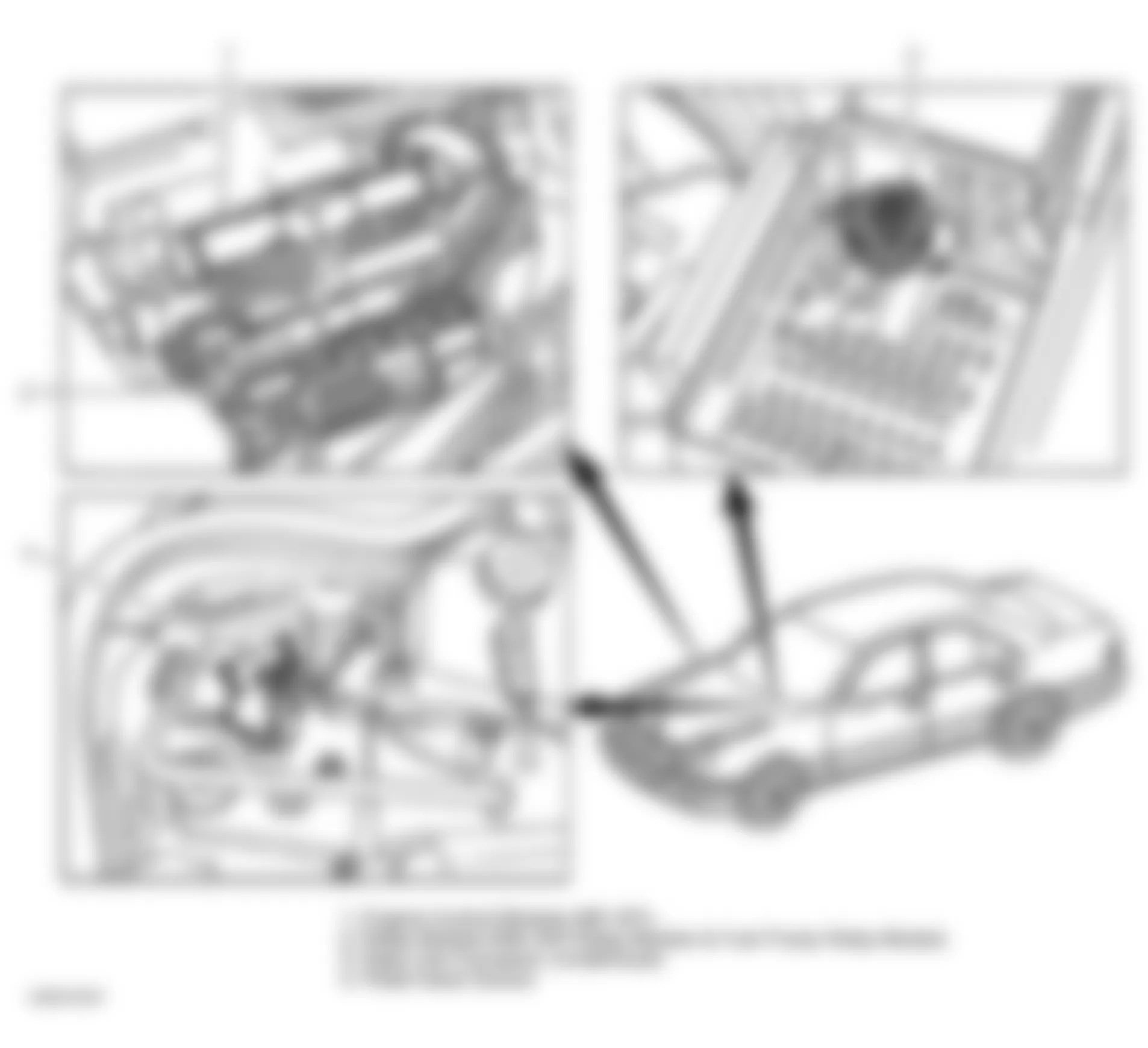 Mercedes-Benz E320 1998 - Component Locations -  Component Locations (10 Of 47)