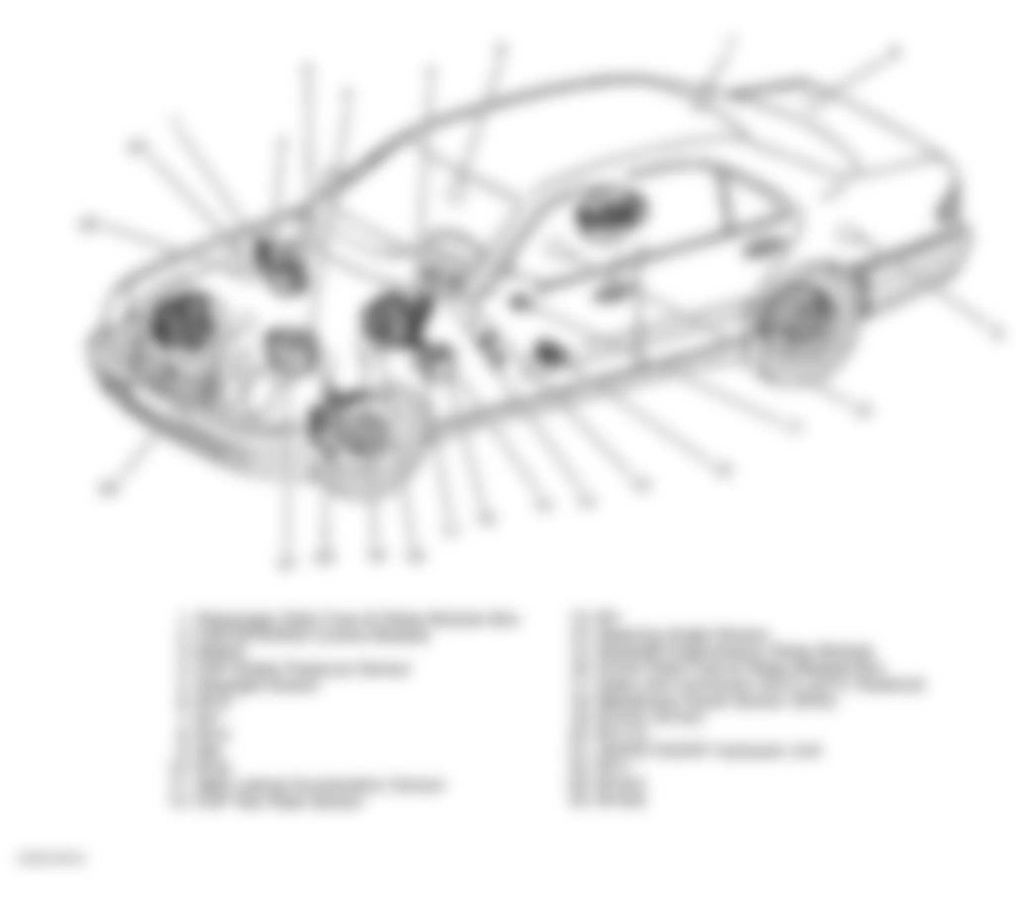 Mercedes-Benz CLK430 1999 - Component Locations -  Vehicle Overview