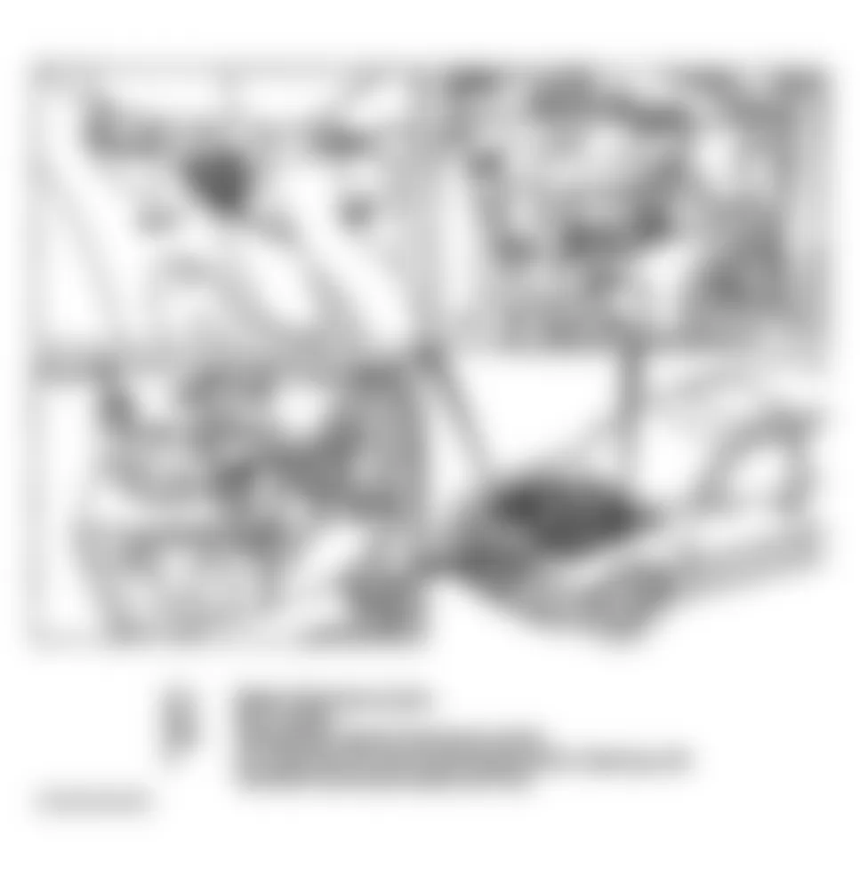 Mercedes-Benz E430 1999 - Component Locations -  Component Locations (43 Of 47)