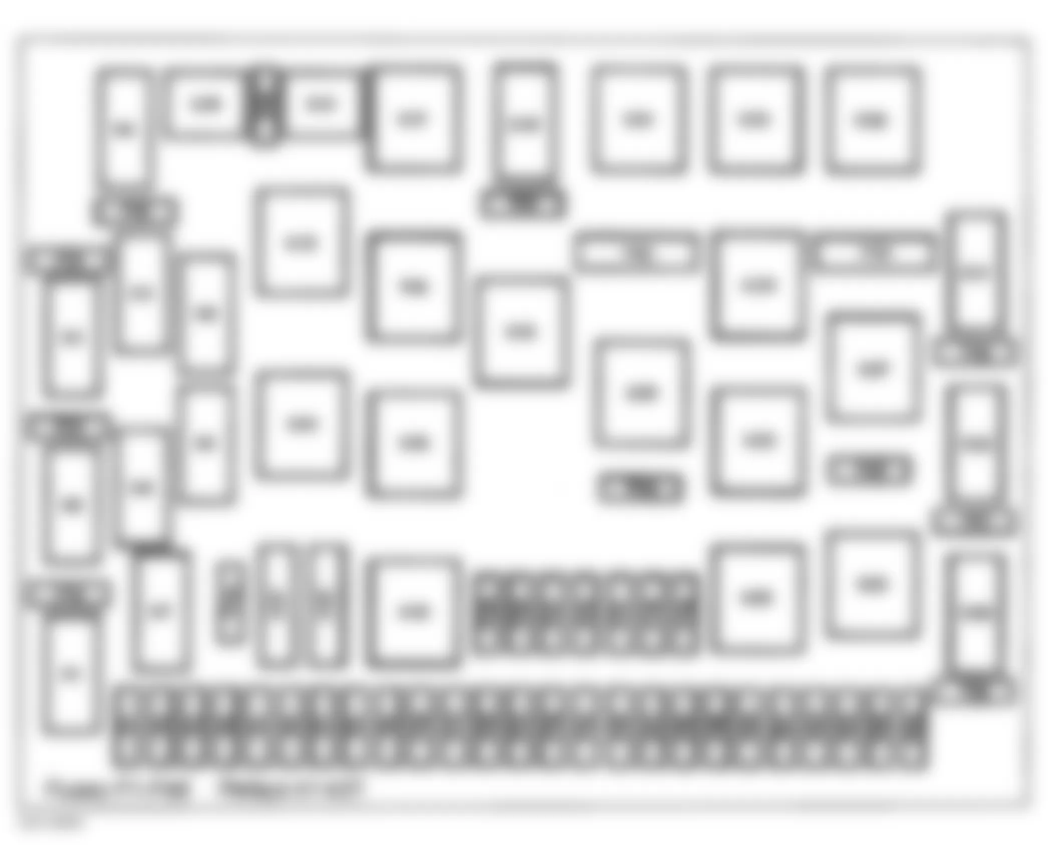 Mercedes-Benz ML430 1999 - Component Locations - Fuse & Relay Holder - Fuse & Relay Component Identification (1 Of 11)