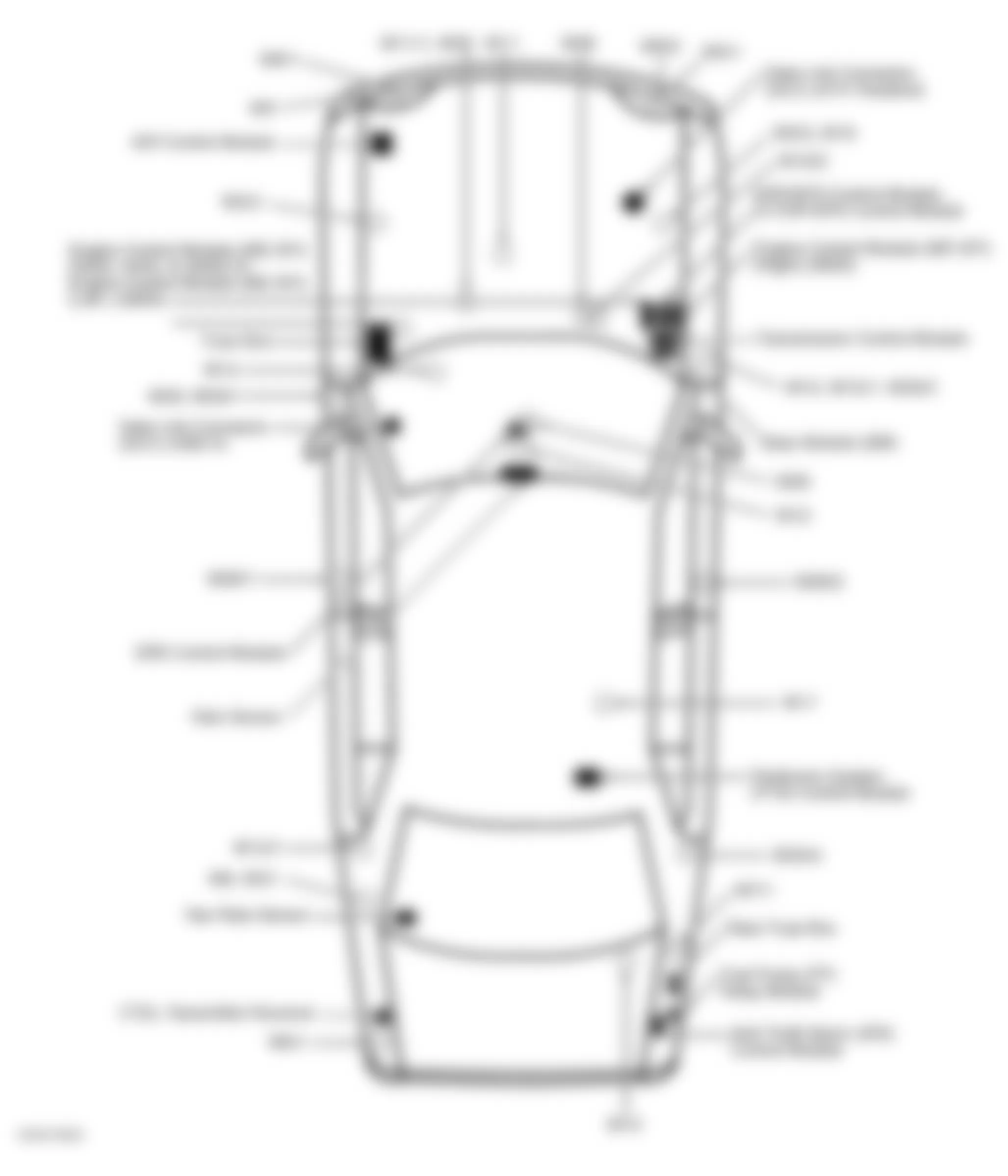 Mercedes-Benz S500 1999 - Component Locations -  Vehicle Overview