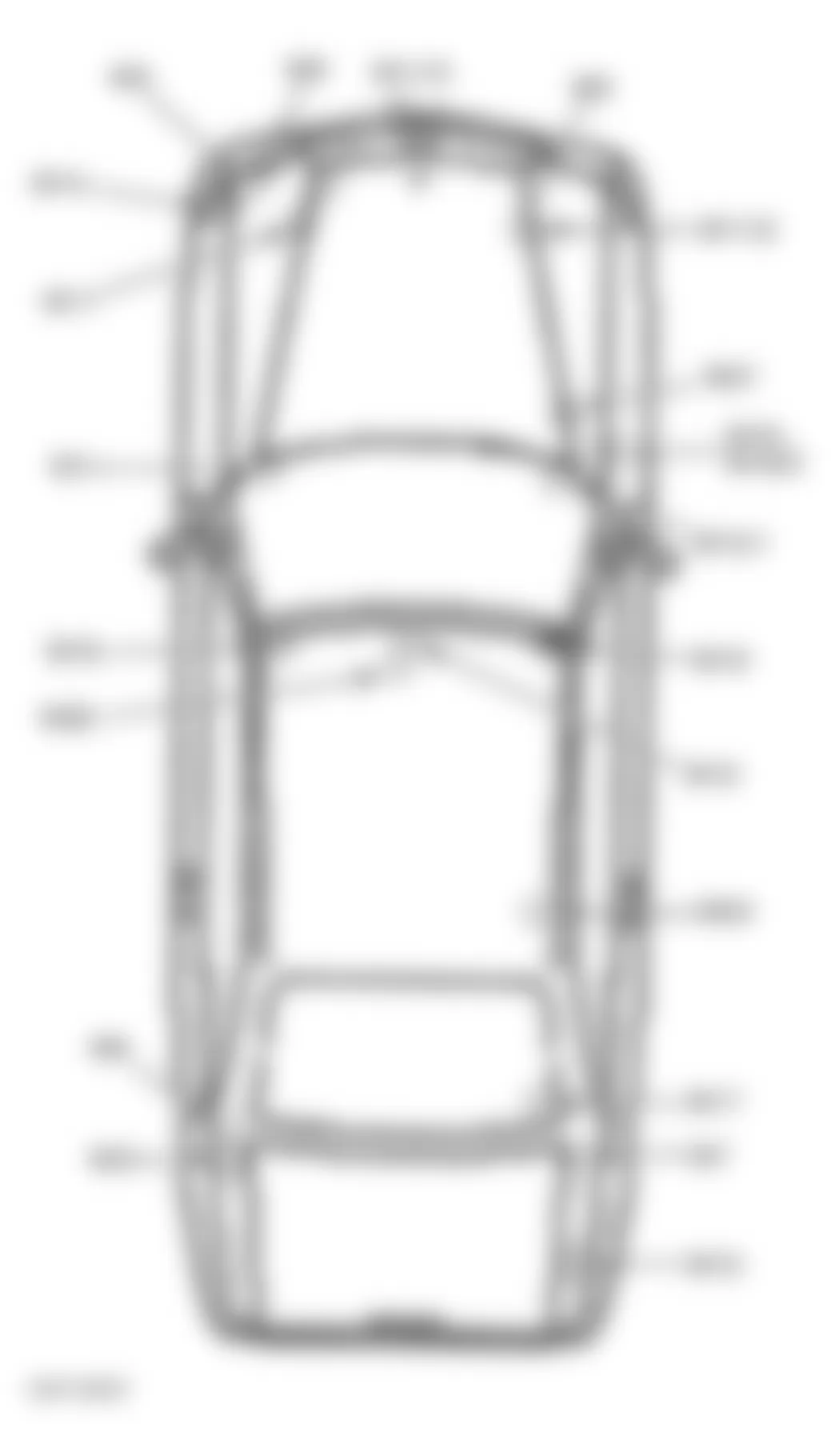 Mercedes-Benz SL600 1999 - Component Locations -  Vehicle Overview