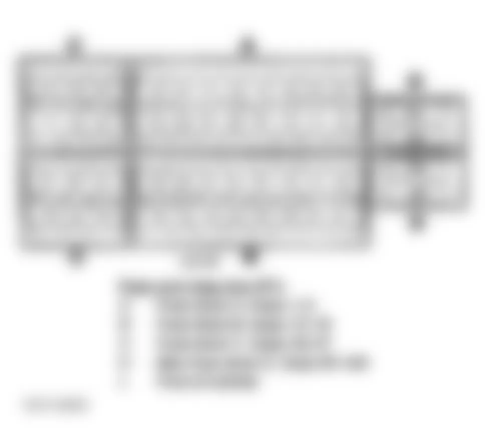 Mercedes-Benz SLK230 1999 - Component Locations -  Identifying Fuse Blocks A-D On Engine Compartment Fuse & Relay Box F1