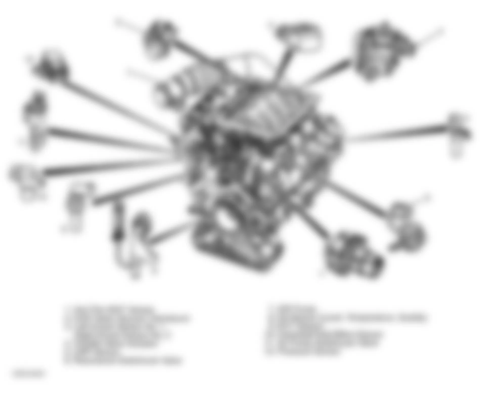 Mercedes-Benz CLK430 2000 - Component Locations -  Engine