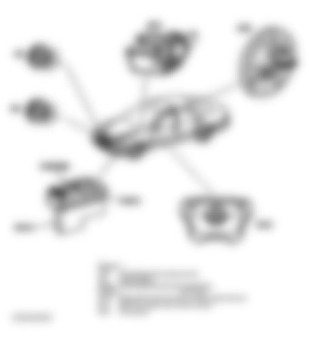 Mercedes-Benz E430 2000 - Component Locations -  Component Locations (2 Of 47)