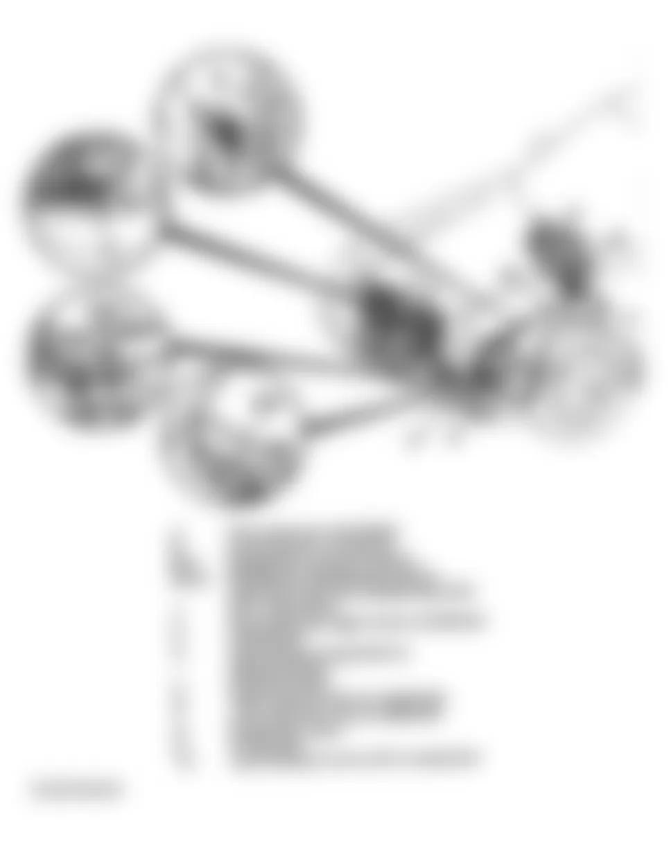 Mercedes-Benz E430 2000 - Component Locations -  Component Locations (38 Of 47)