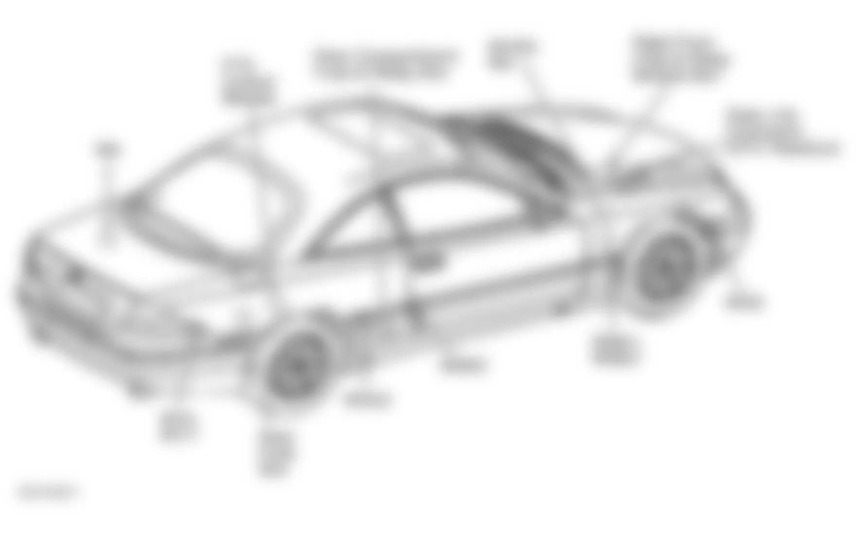 Mercedes-Benz CL55 2001 - Component Locations -  Vehicle Overview, Right Side