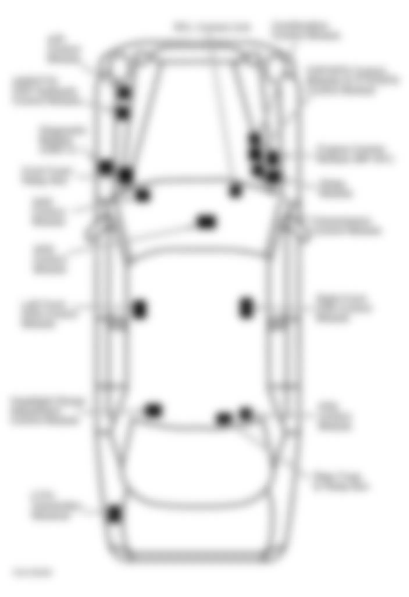 Mercedes-Benz E430 2001 - Component Locations -  Vehicle Overview