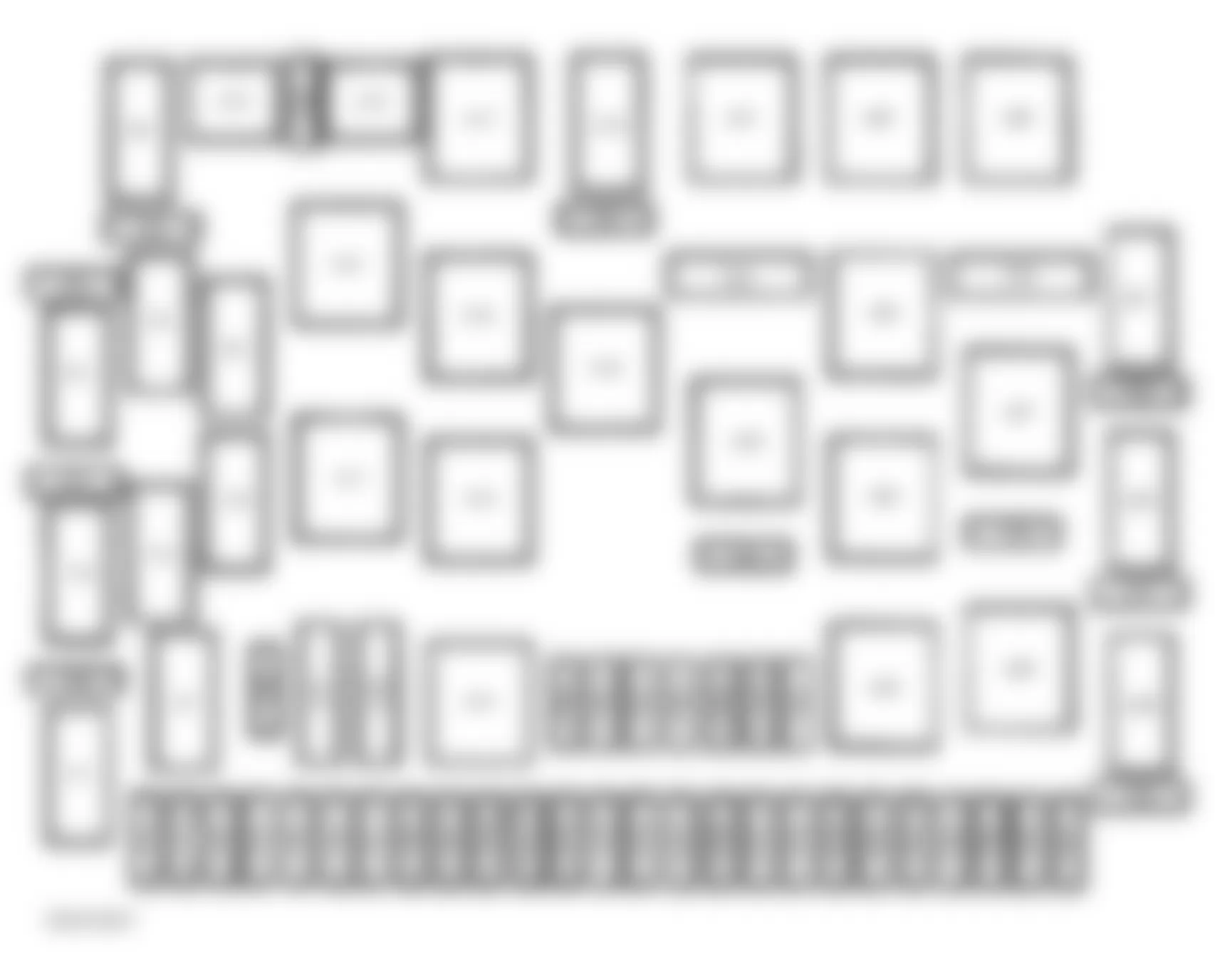 Mercedes-Benz ML320 2001 - Component Locations -  Locating Fuses & Relays In Fuse & Relay Box F1