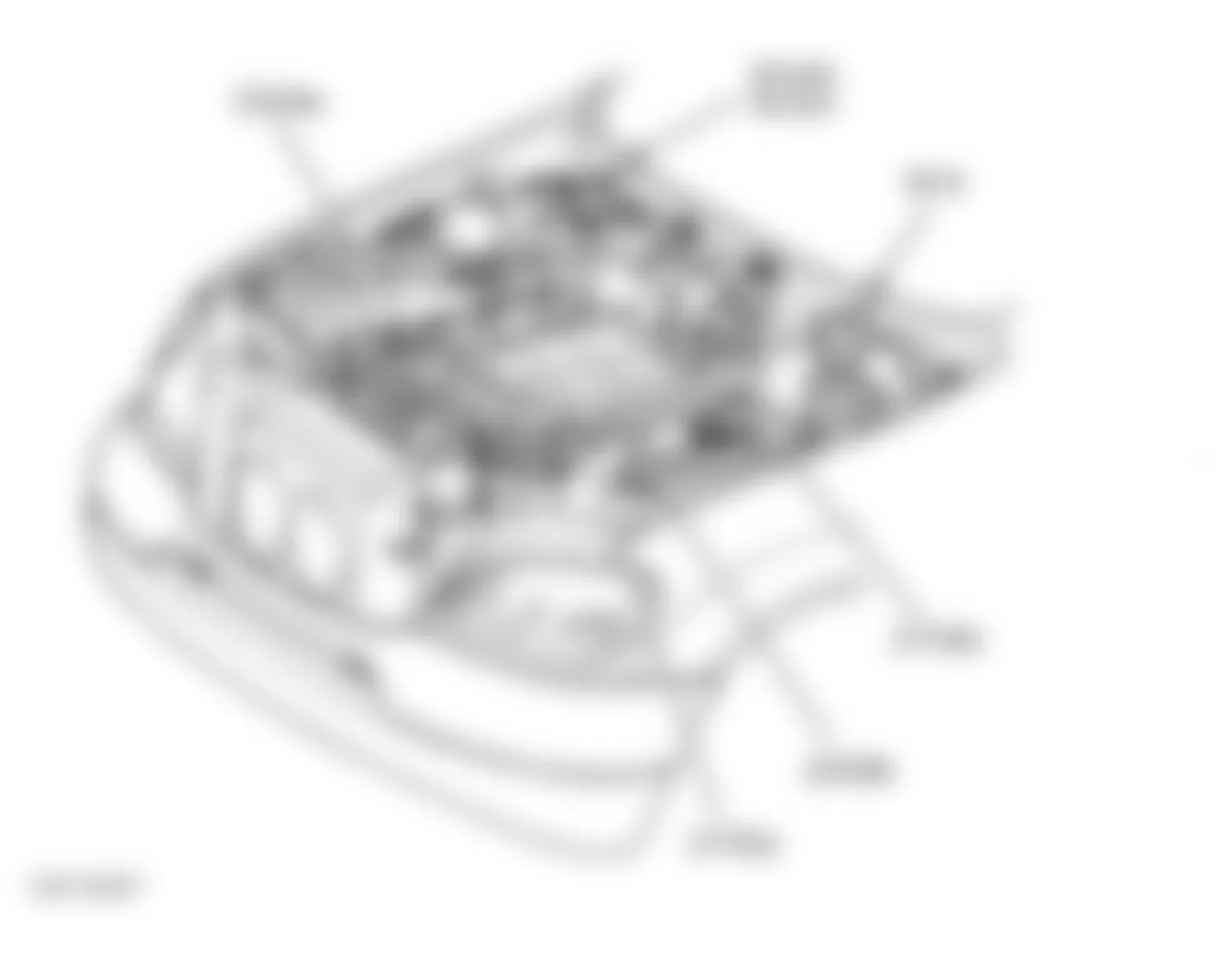 Mercedes-Benz ML55 2001 - Component Locations -  Engine Compartment