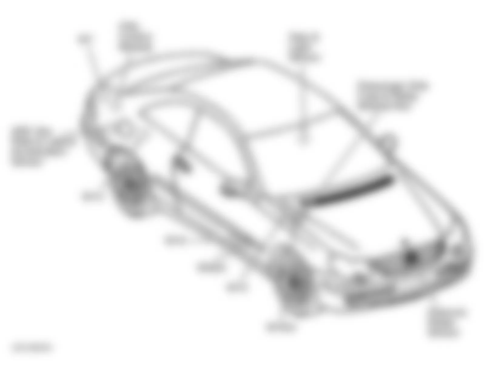 Mercedes-Benz CLK430 2003 - Component Locations -  Vehicle Overview, Right Side