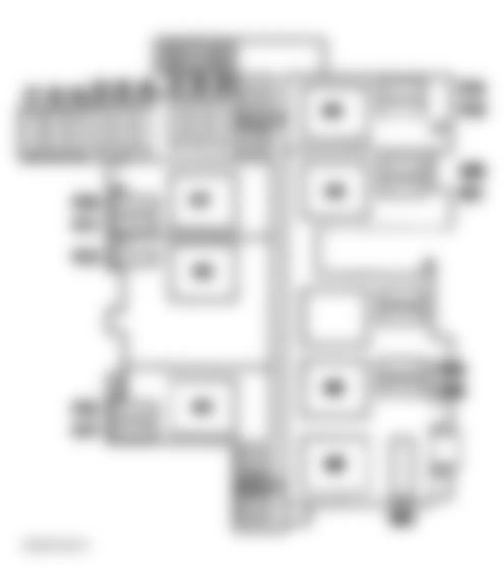 Mercedes-Benz ML350 2003 - Component Locations - Fuse Locations Fuse & Relay Box F2