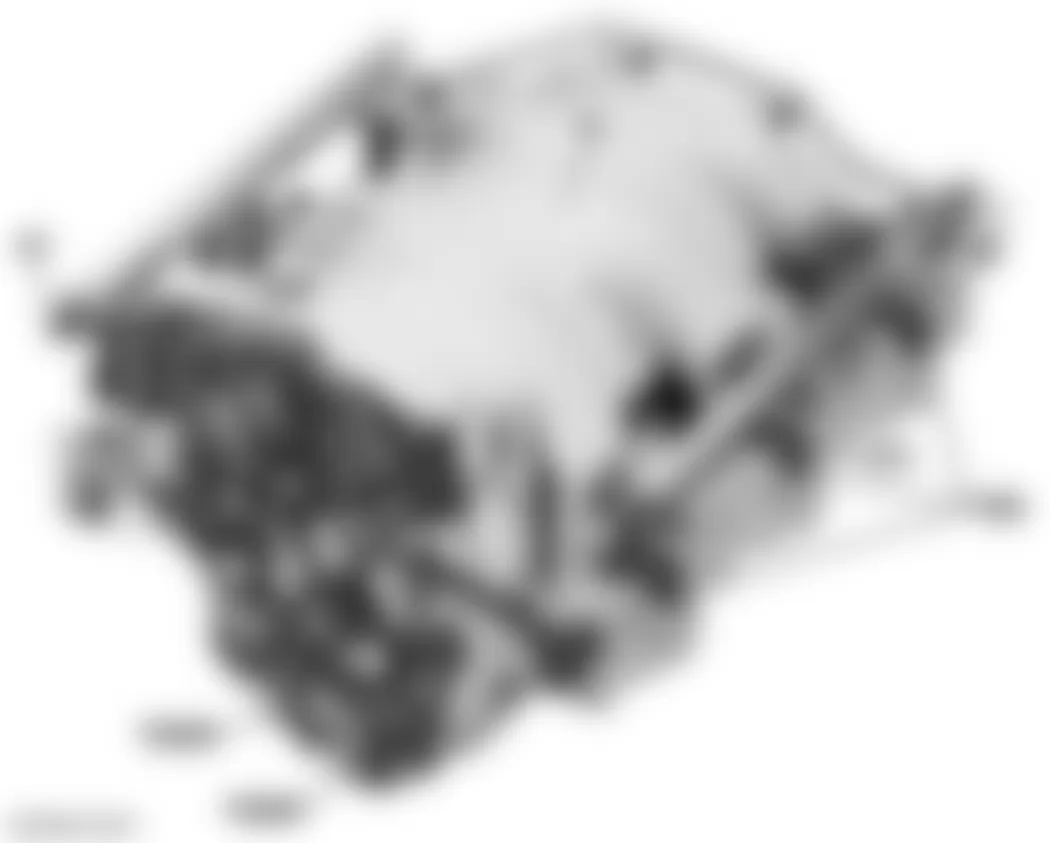 Mercedes-Benz ML500 2006 - Component Locations -  Top Of Engine (V6)