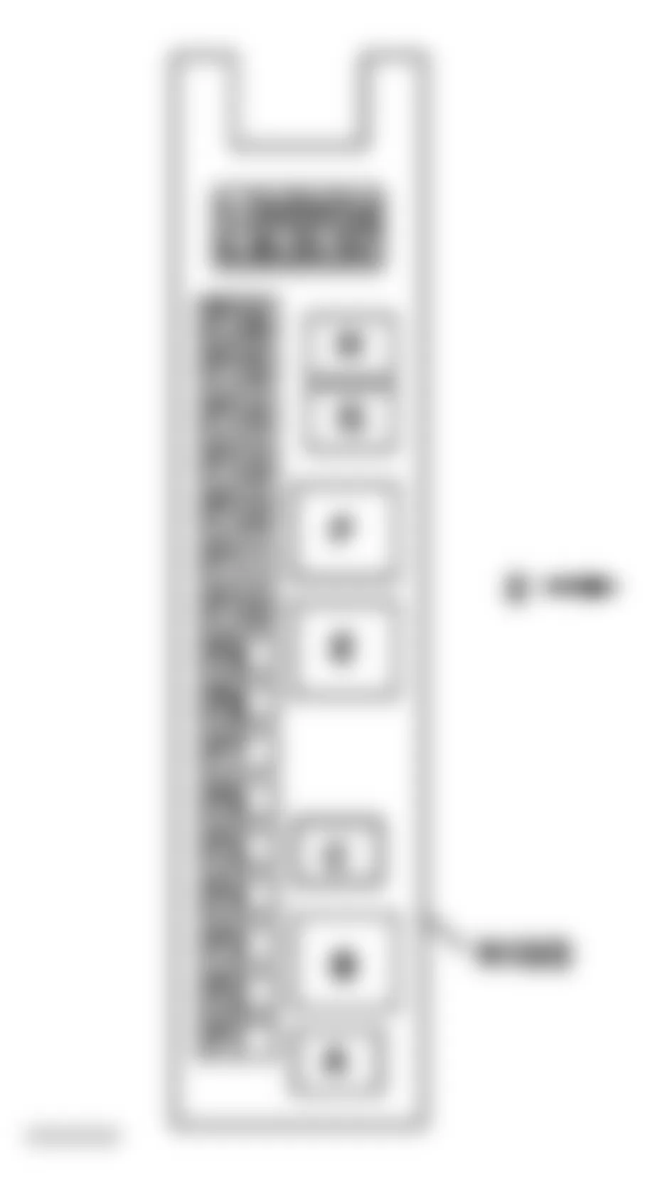 Mercedes-Benz E320 2007 - Component Locations - Rear SAM Control Unit W/Fuse & Relay Module