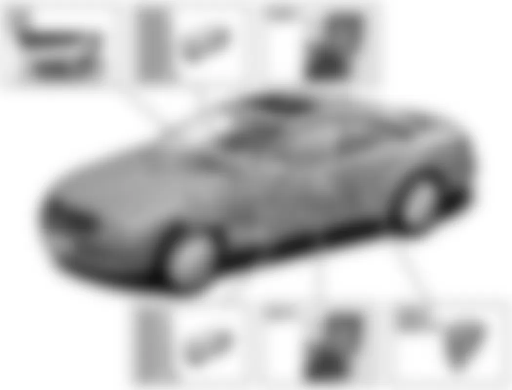 Mercedes-Benz CL600 2008 - Component Locations -  Vehicle Overview