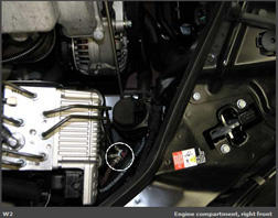 Mercedes-Benz CLS550 2008 - Component Locations -  Right Front Of Engine Compartment