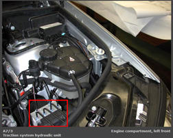 Mercedes-Benz ML320 2008 - Component Locations -  Left Front Of Engine Compartment