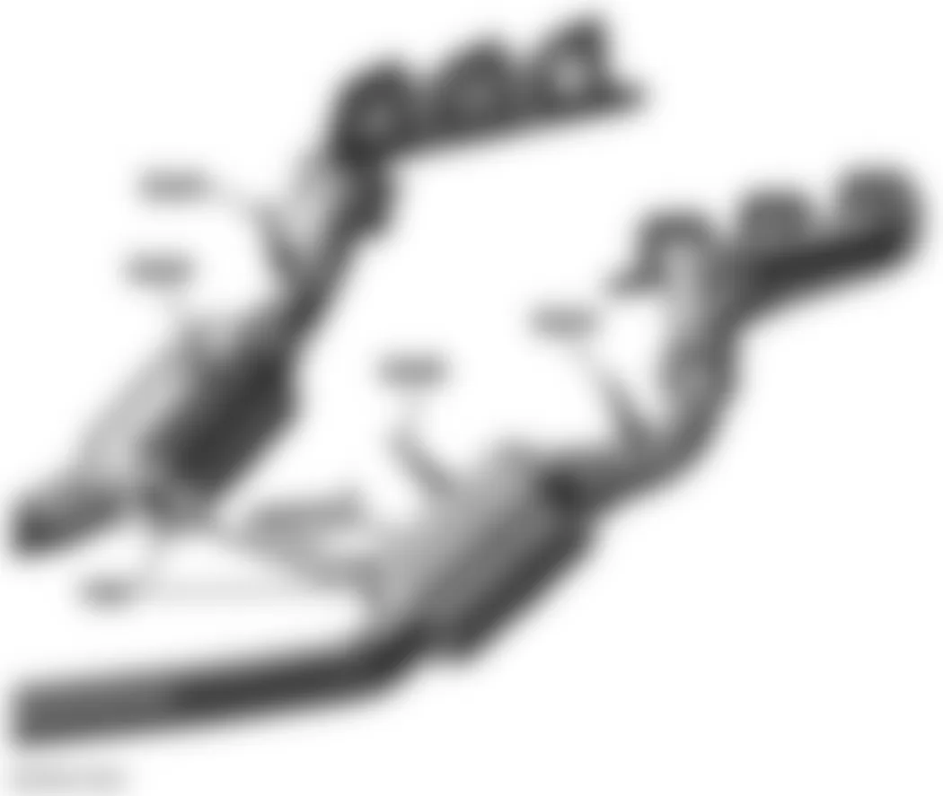 Mercedes-Benz SLK55 2009 - Component Locations - Exhaust System