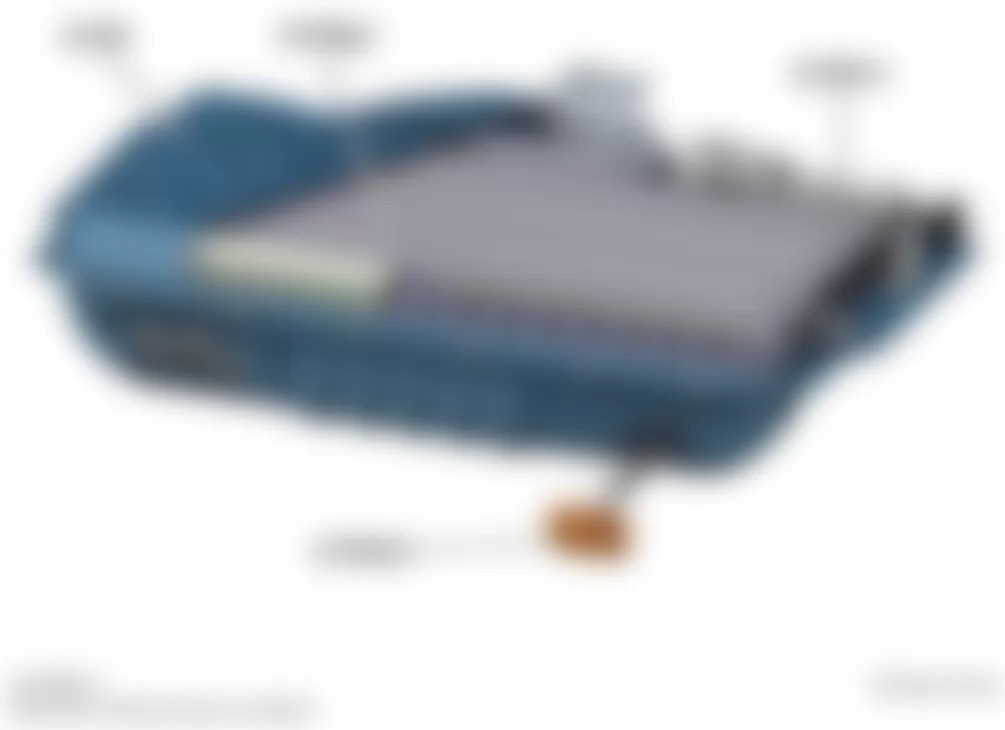 Mercedes-Benz ML550 2010 - Component Locations -  Cargo Area (Hybrid)