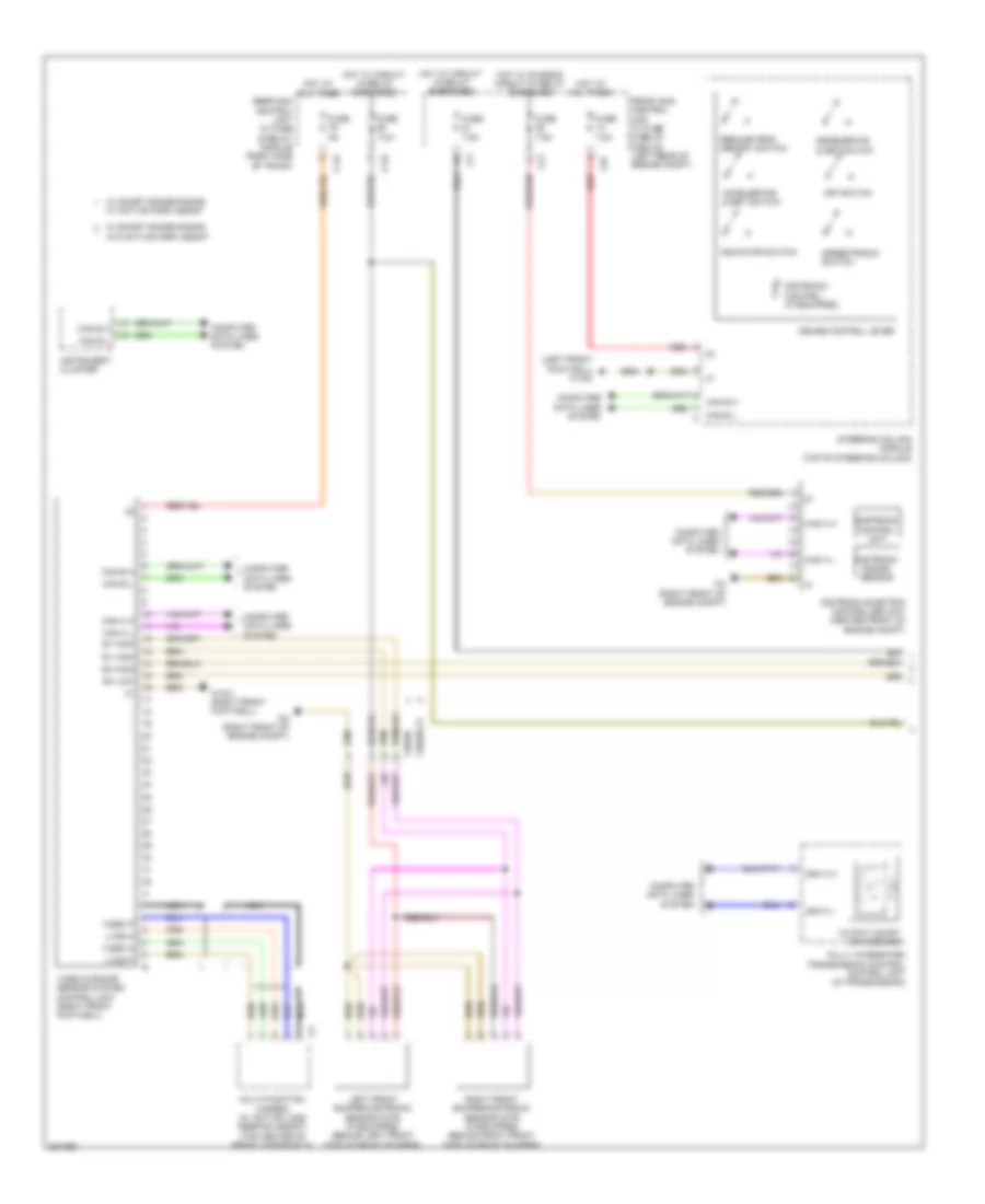Электросхема системы круизконтроля (1 из 2) для Mercedes-Benz CLS550 2012