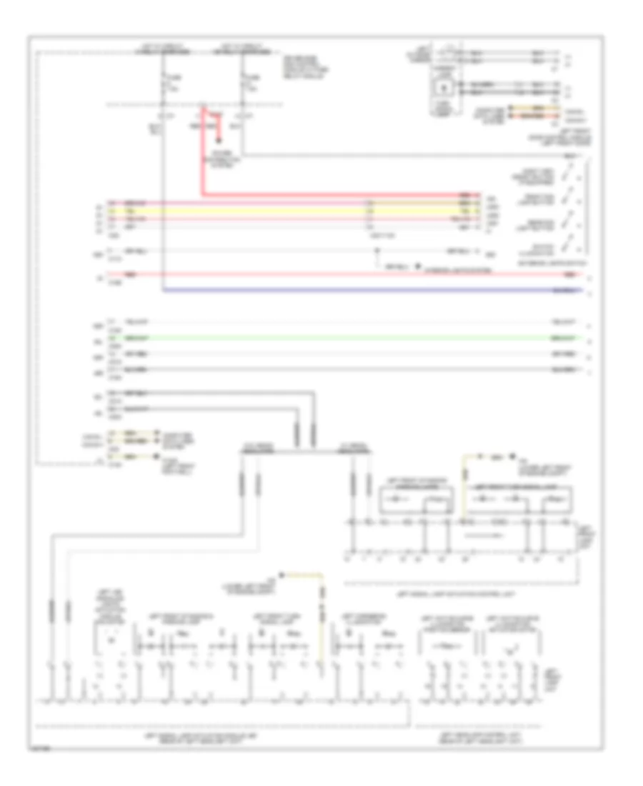 Электросхема внешнего освещения (1 из 3) для Mercedes-Benz CLS550 2012