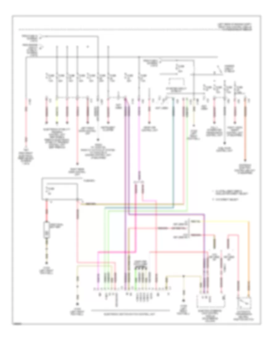 Электросхема блока предохранителей и реле (5 из 5) для Mercedes-Benz CLS550 2012
