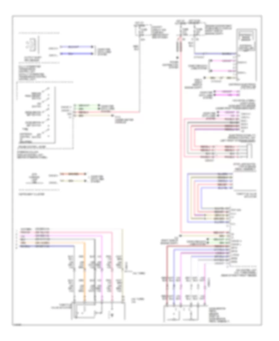 Электросхема системы круизконтроля (2 из 2) для Mercedes-Benz ML350 Bluetec 4Matic 2014