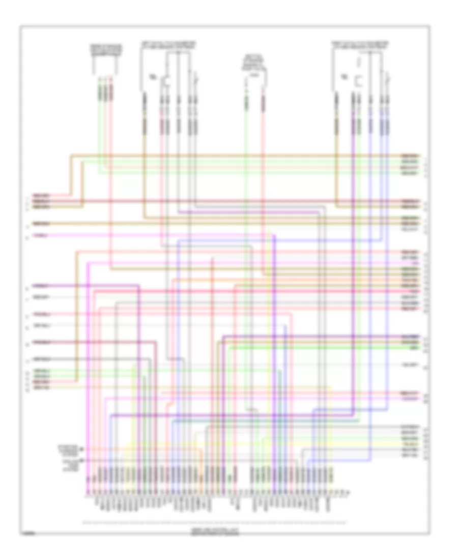 4.6L звукопровод, Электросхема системы управления двигателем (3 из 6) для Mercedes-Benz CLS550 4Matic 2012