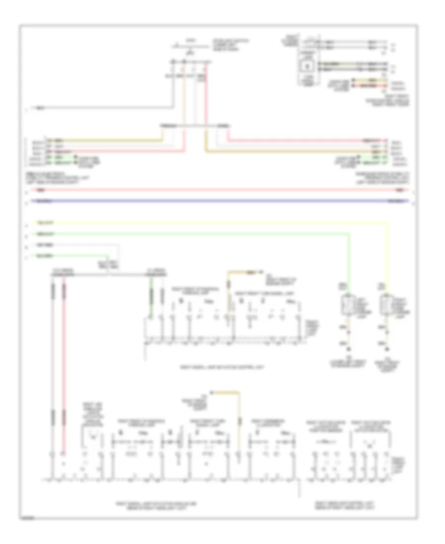 Электросхема внешнего освещения (2 из 3) для Mercedes-Benz CLS550 4Matic 2012