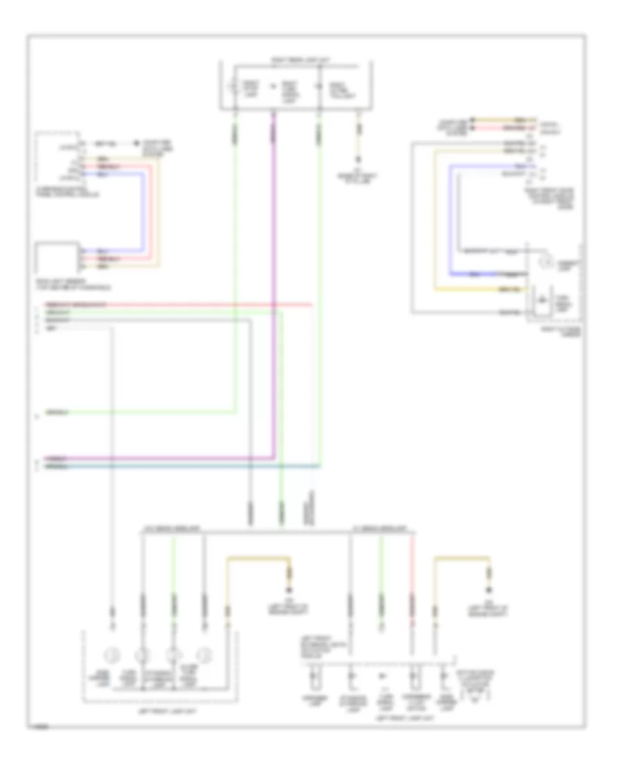 Электросхема внешнего освещения (3 из 3) для Mercedes-Benz ML550 2014