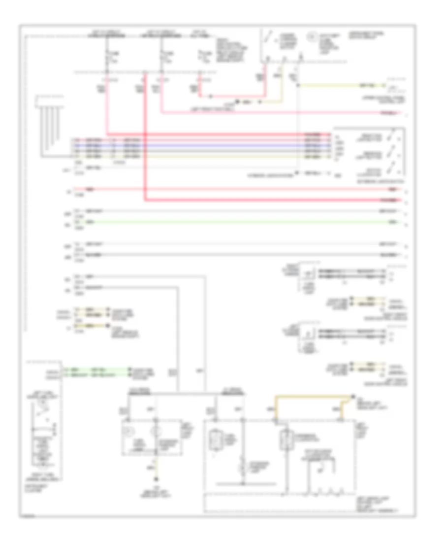 Exterior Lamps Wiring Diagram, Convertible without Static & Dynamic LED Фары (1 из 3) для Mercedes-Benz E350 2013