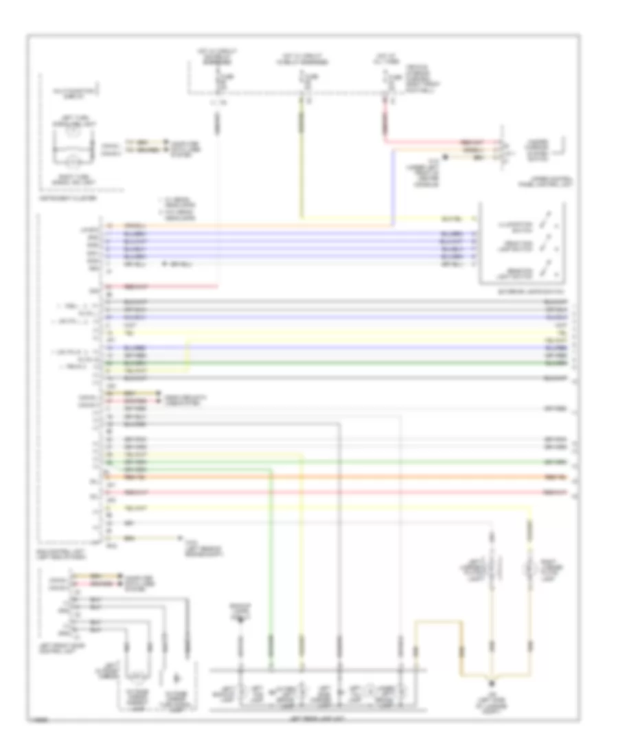 Электросхема внешнего освещения (1 из 3) для Mercedes-Benz CLA250 2014