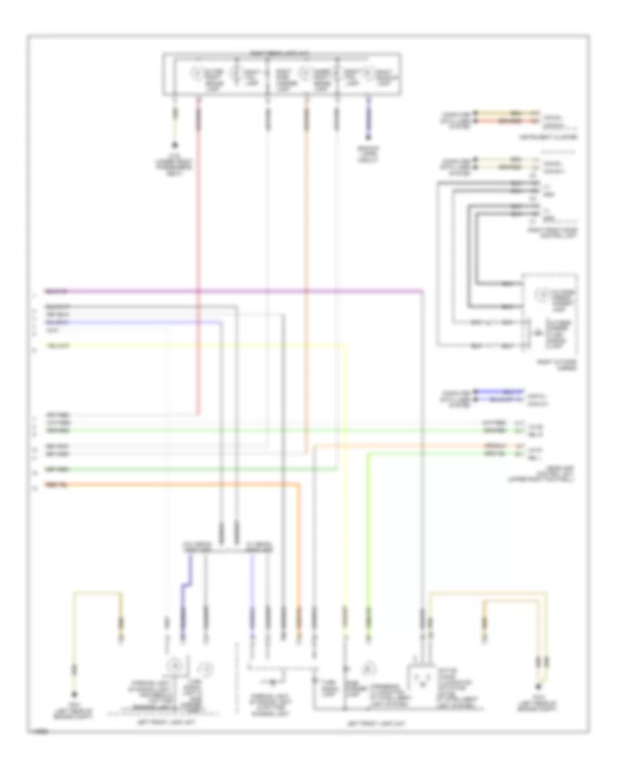Электросхема внешнего освещения (3 из 3) для Mercedes-Benz CLA250 2014
