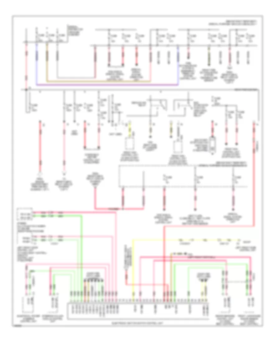 Электросхема блока предохранителей и реле (6 из 7) для Mercedes-Benz S550 4Matic 2014