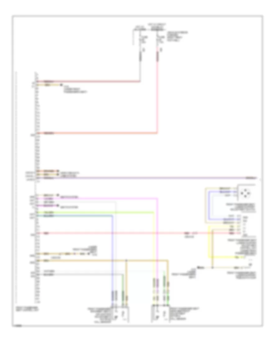 Электросхема памяти пассажирского сиденья (1 из 2) для Mercedes-Benz CLA250 4Matic 2014
