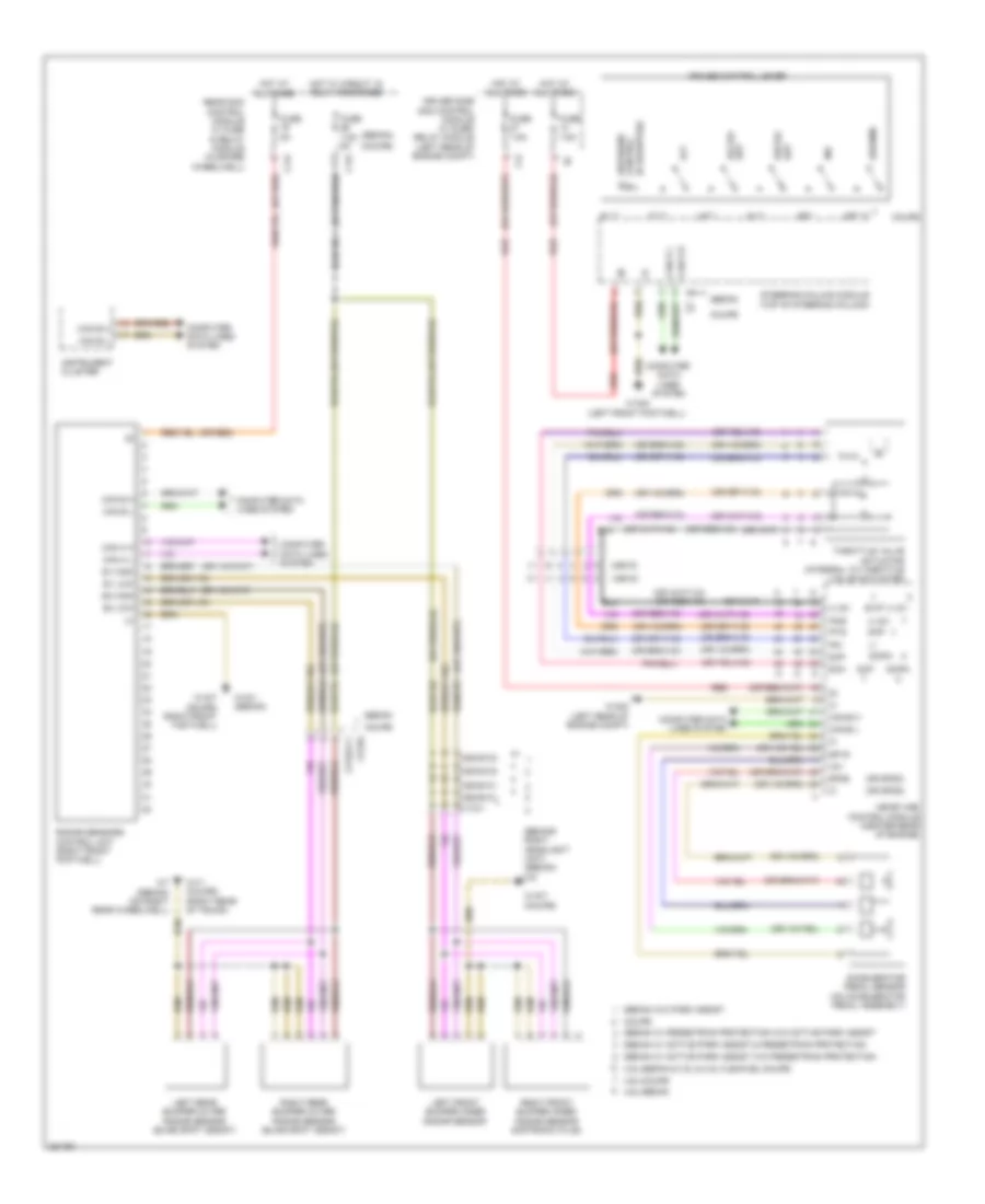 Электросхема системы круизконтроля для Mercedes-Benz E550 2012
