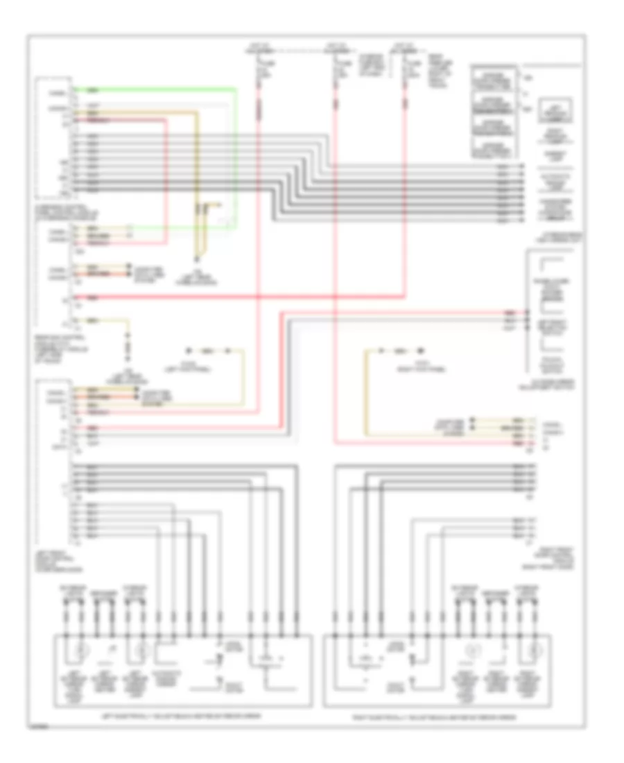Электросхема привода зеркал для Mercedes-Benz E350 4Matic 2006