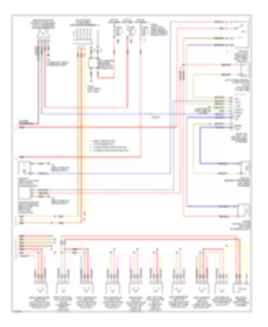 Электросхема кондиционера, С С 3 зонами (3 из 3) для Mercedes-Benz CLS550 2014