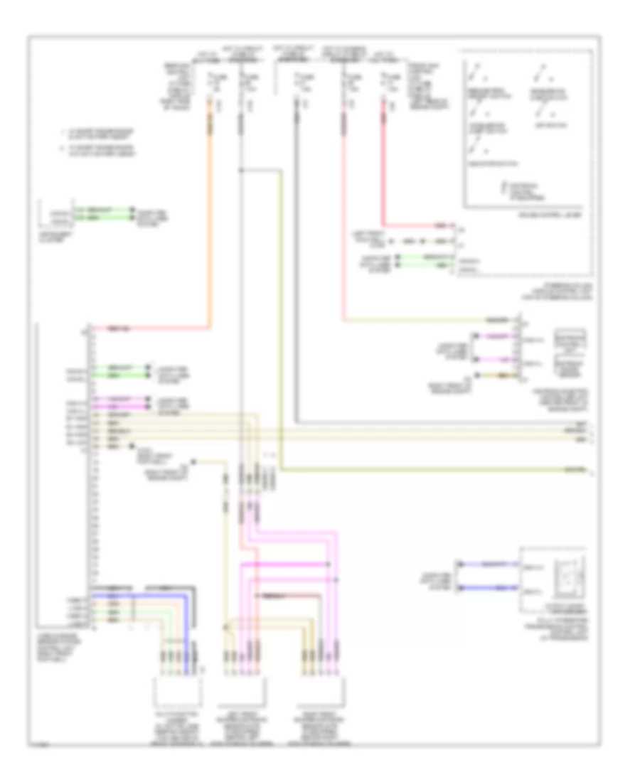 Электросхема системы круизконтроля (1 из 2) для Mercedes-Benz CLS550 2014