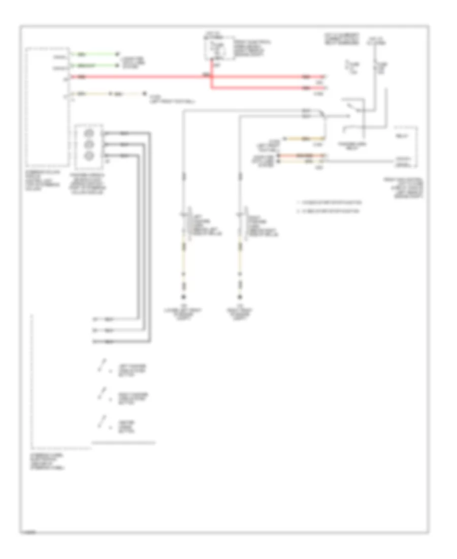 Электросхема звукового сигнал Гудка для Mercedes-Benz CLS550 2014