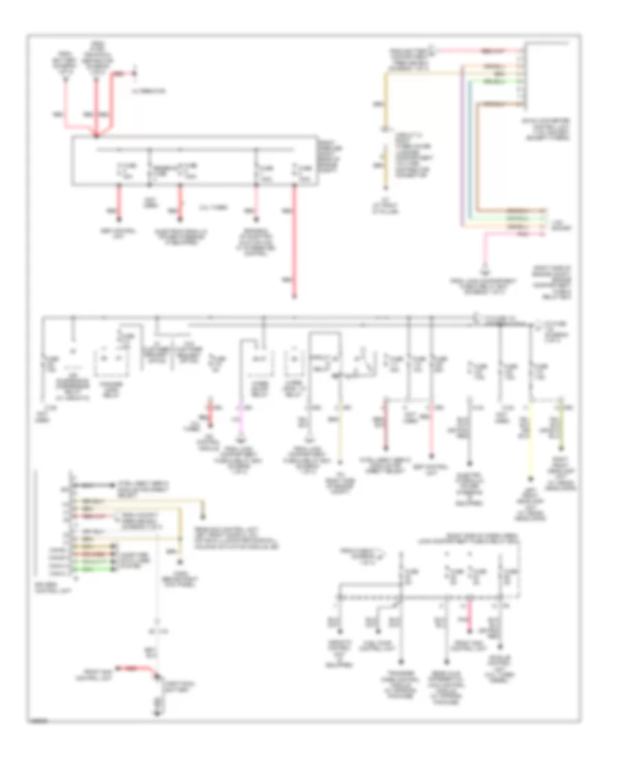 Электросхема блока предохранителей и реле (3 из 4) для Mercedes-Benz GL450 2012