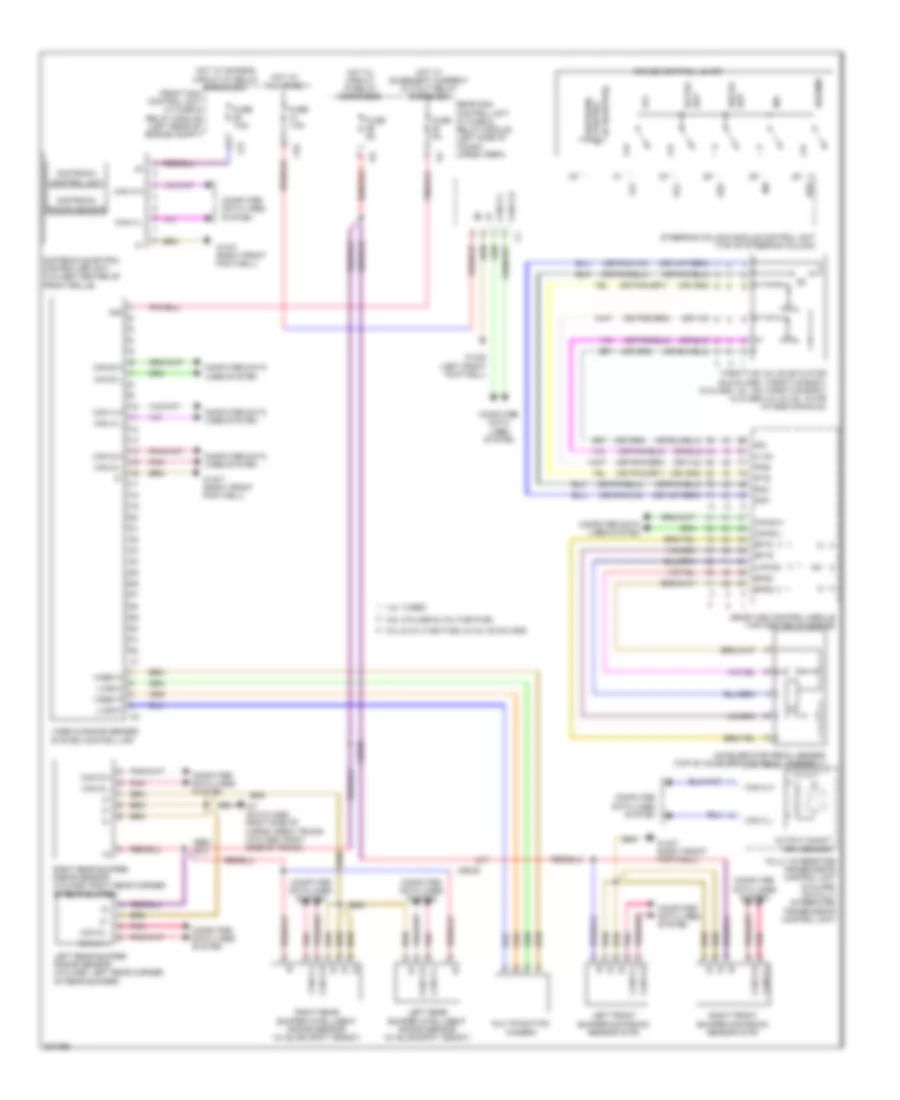 Электросхема системы круизконтроля для Mercedes-Benz GLK350 2012