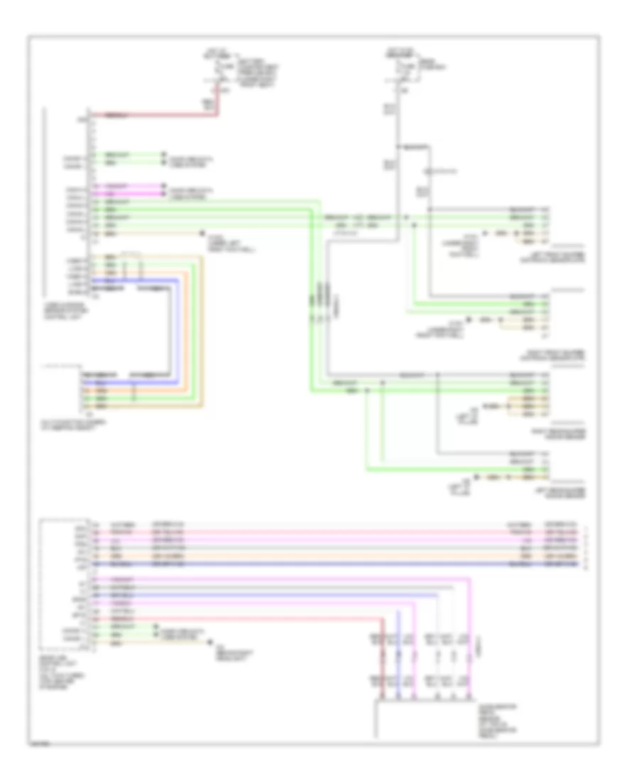 Электросхема системы круизконтроля (1 из 2) для Mercedes-Benz ML350 4Matic 2012